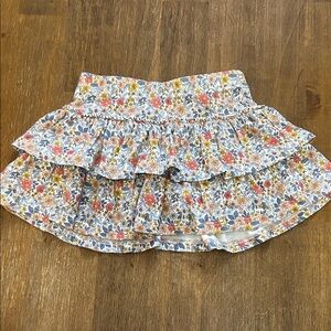 Floral Ruffle Skort